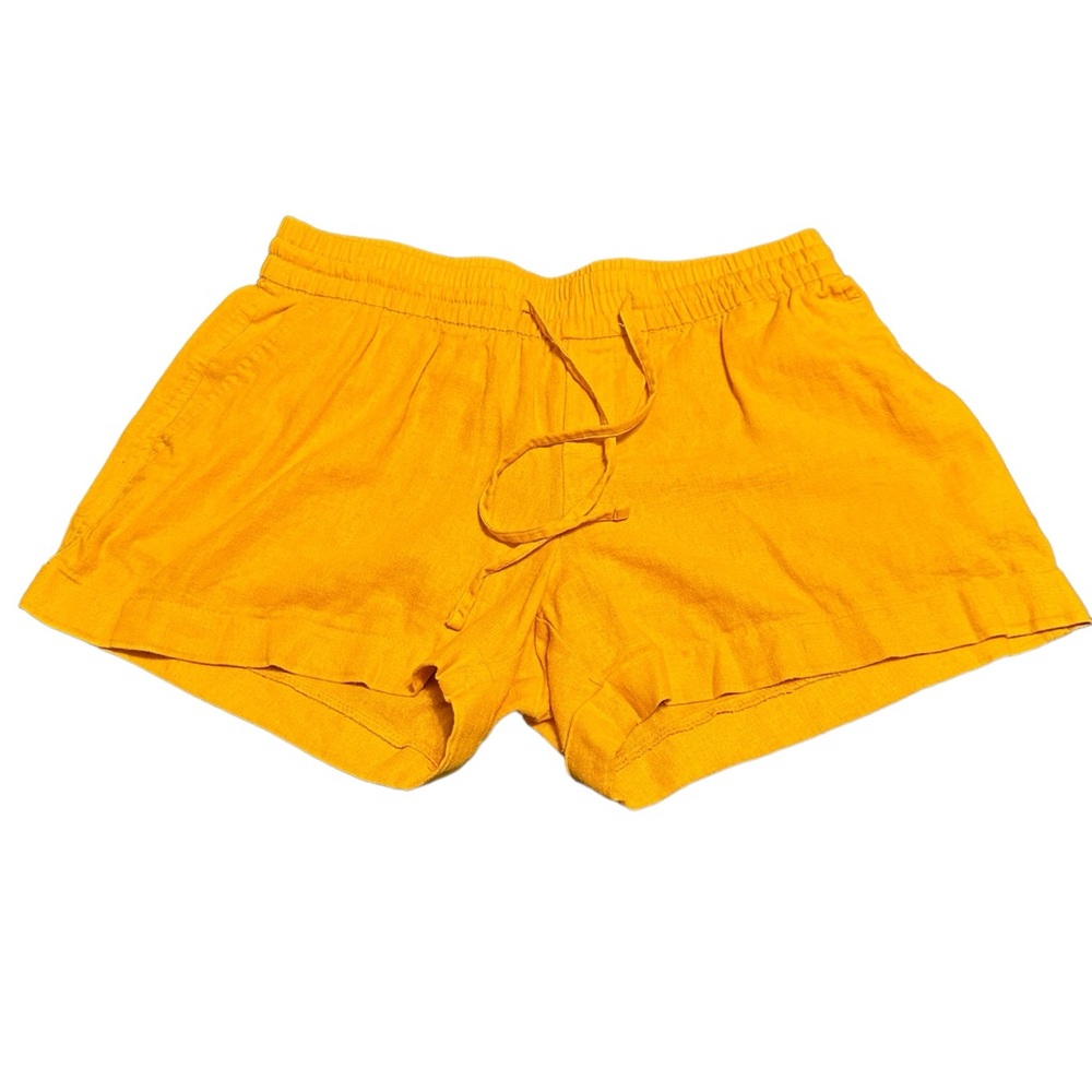 Old Navy Linen Blend Shorts Yellow S Squash